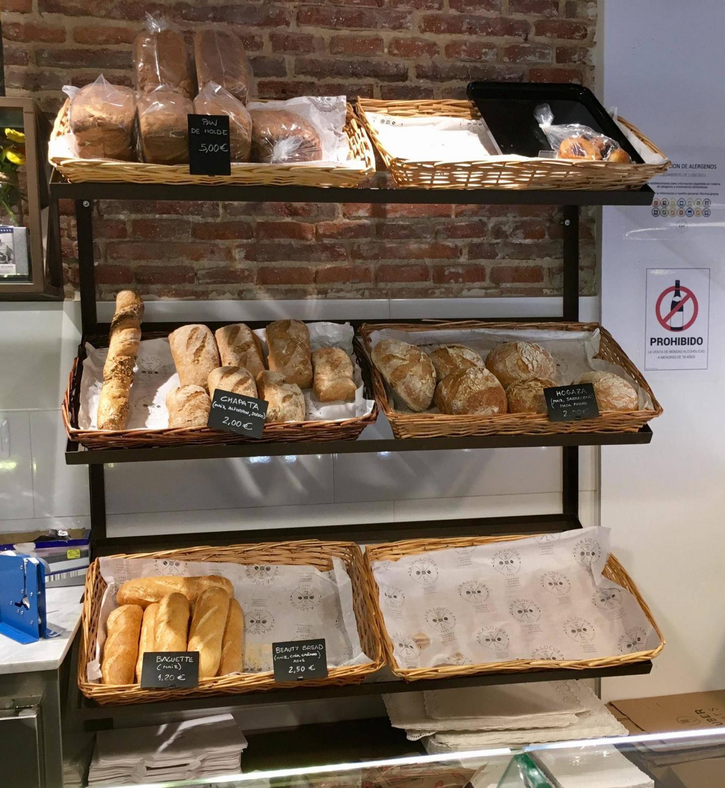 Sana Locura gluten free bakery Madrid