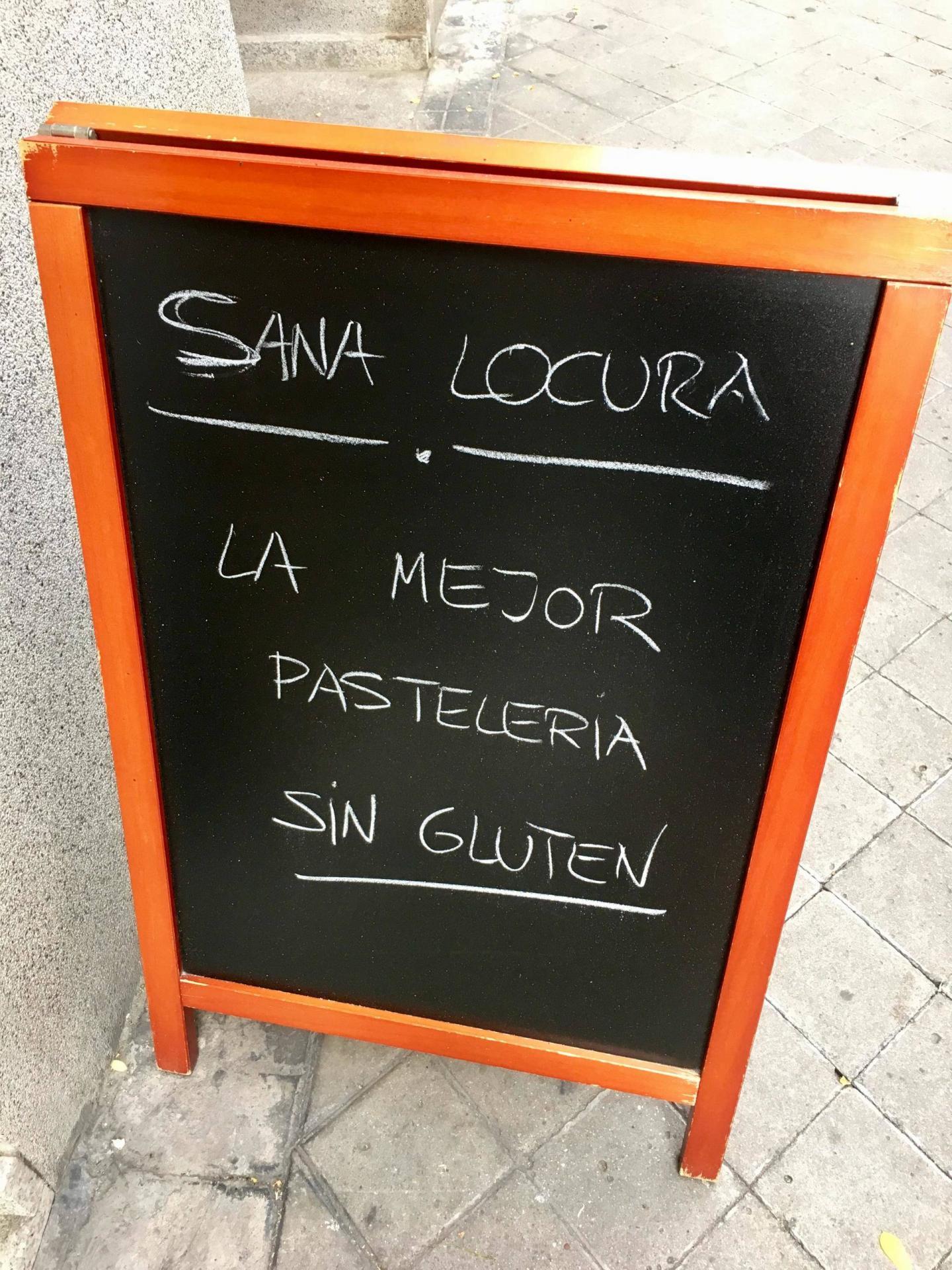 Sana Locura gluten free bakery Madrid