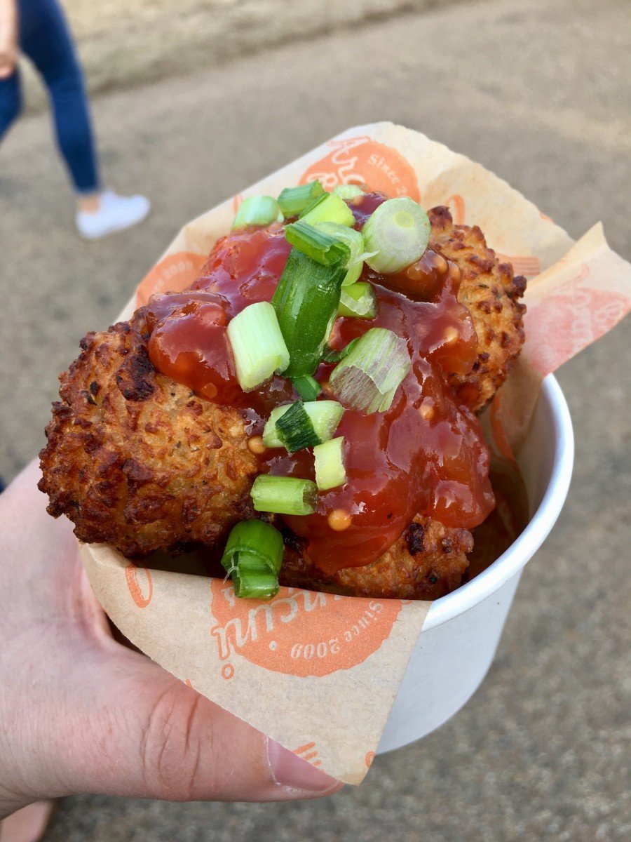 gluten free vegetarian arancini from Arancini Brothers