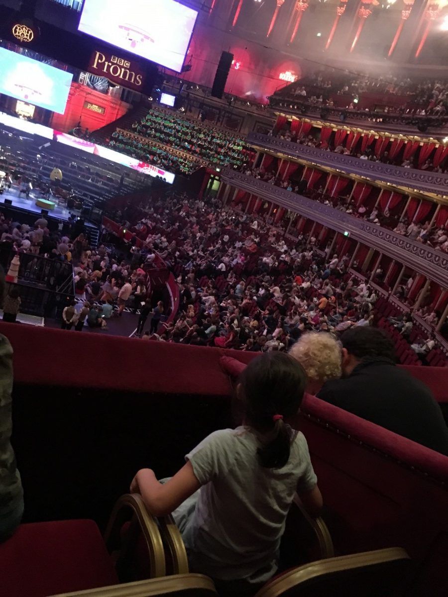 View from our box at the Royal Albert Hall Cbeebies Proms