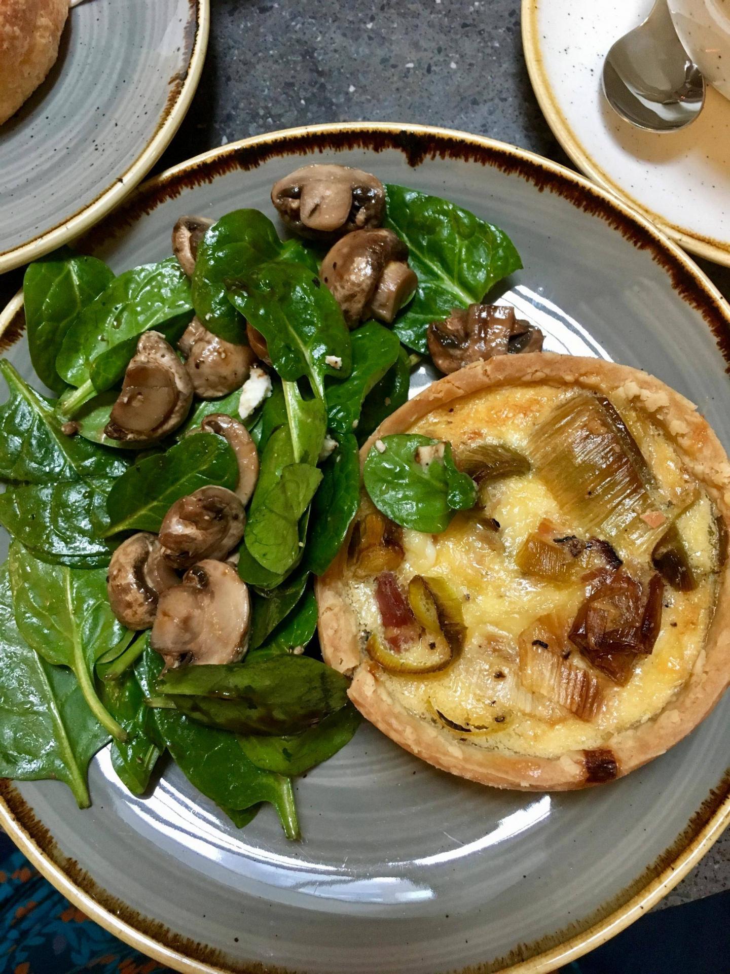 Beyond Bread London gluten free quiche